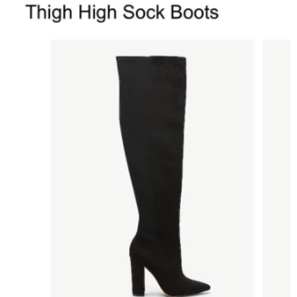 Express Shoes - EUC Express Thigh High Sock Boots